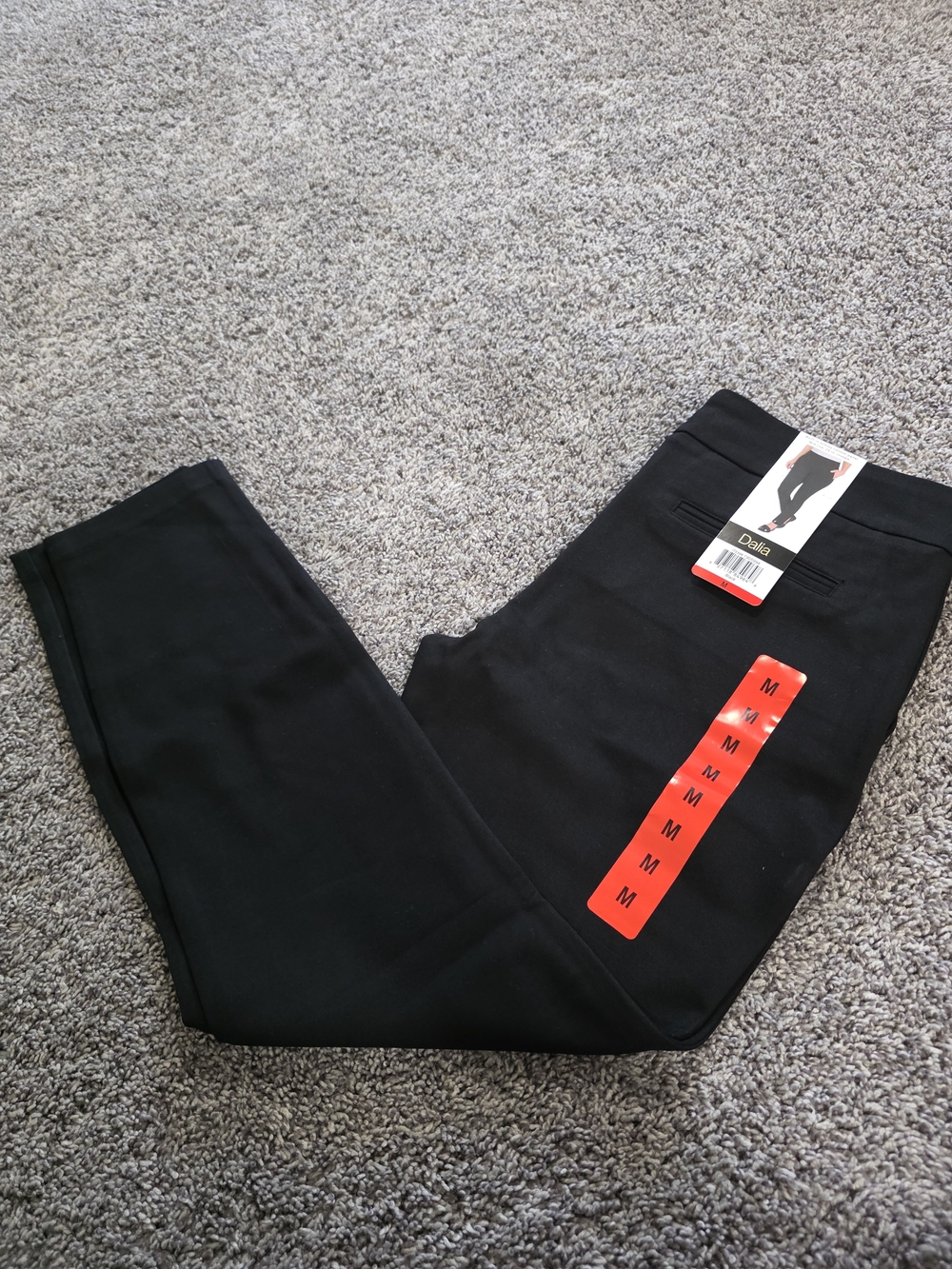 Dalia Black Mid-Rise Ponte Leggings